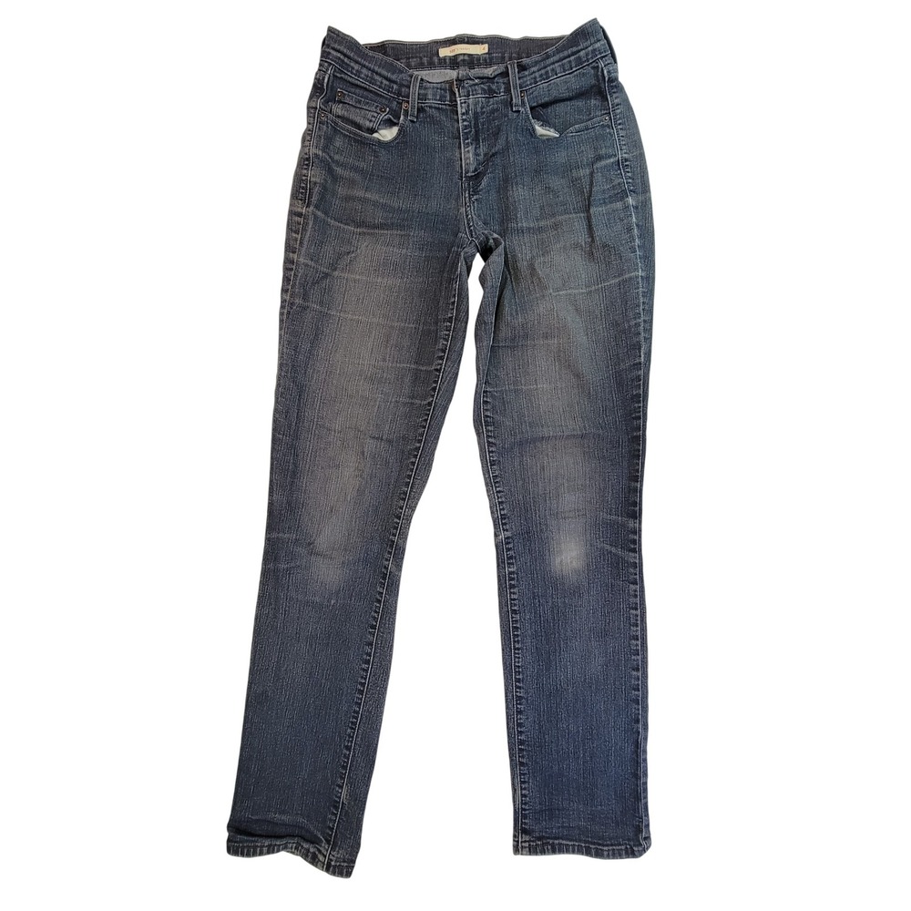Levi's 505 Straight Leg Jeans Women's Size 4 Dark Wash Denim Classic Fit